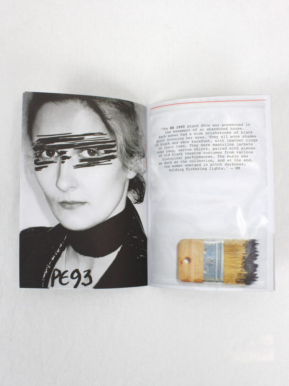 Martin Margiela x Inge Grognard booklet: runway make-up looks 1988