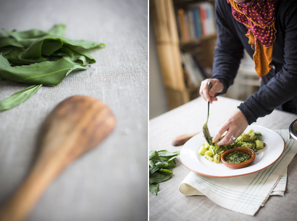 Potatis- och ramslökssallad. Foto: Torbjörn Lagerwall