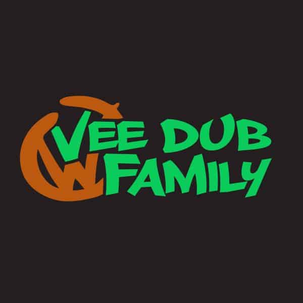 Limited Run Glow in the Dark Vee Dub Family Graffiti Sticker