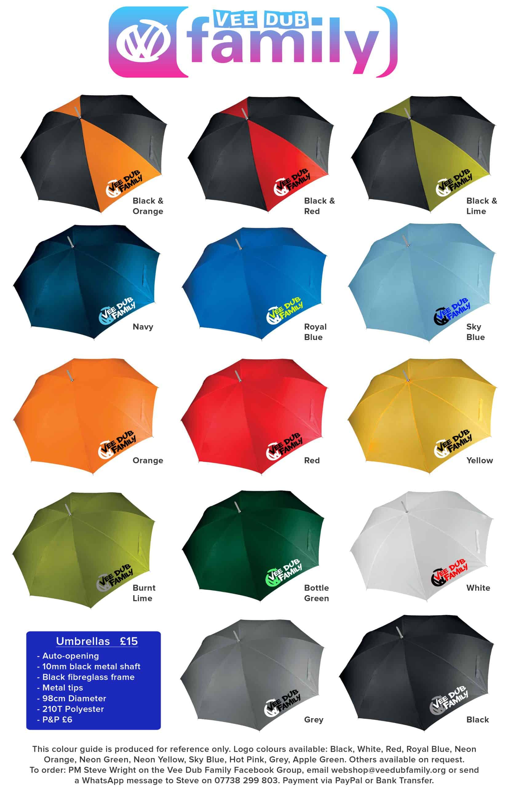 Vee Dub Family Golf Umbrella