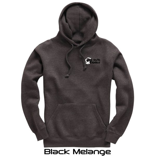 Vee Dub Family Graffiti Logo Premium Hoodie - Black Melange