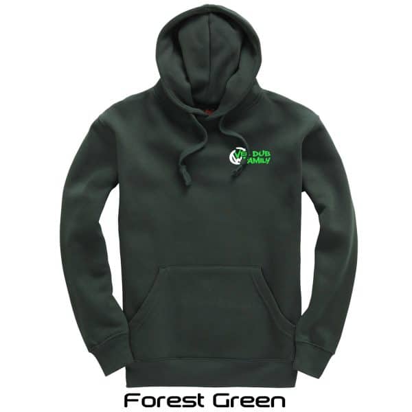 Vee Dub Family Graffiti Logo Premium Hoodie - Forest Green