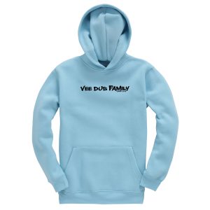 Vee Dub Family Kids Graffiti Logo Premium Hoodie - Powder Blue