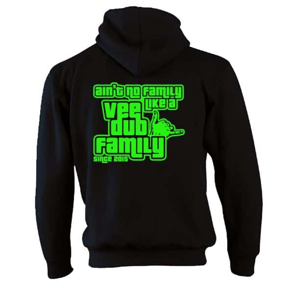 Vee Dub Family Kids GTA Logo Premium Hoodie - Black (Back)