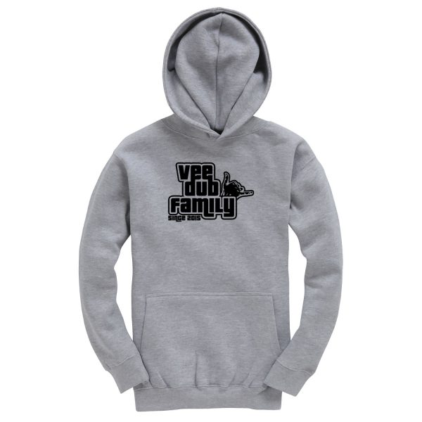 Vee Dub Family Kids GTA Logo Premium Hoodie - Grey