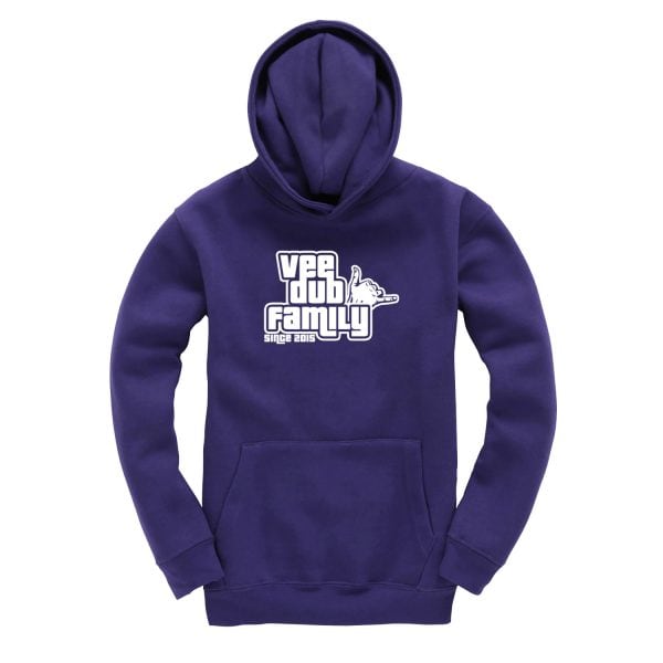 Vee Dub Family Kids GTA Logo Premium Hoodie - Purple