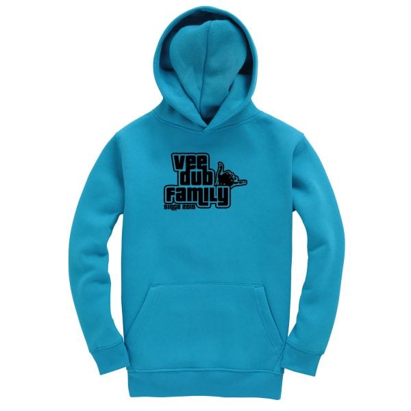 Vee Dub Family Kids GTA Logo Premium Hoodie - Turquoise