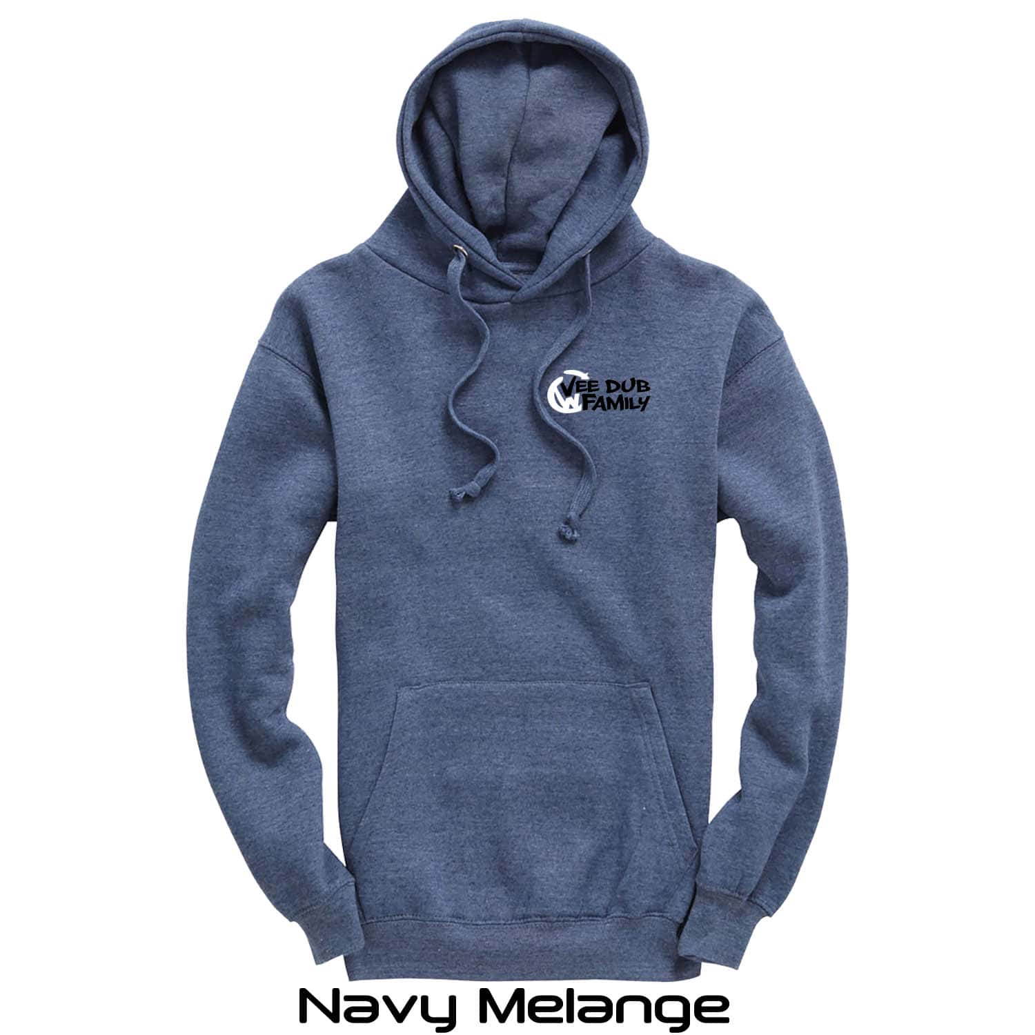 Vee Dub Family Graffiti Logo Premium Hoodie - Navy Melange