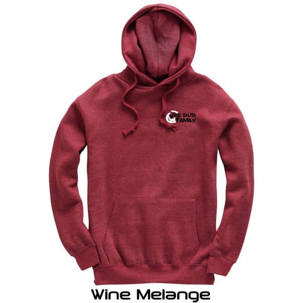 Vee Dub Family Graffiti Logo Premium Hoodie - Wine Melange
