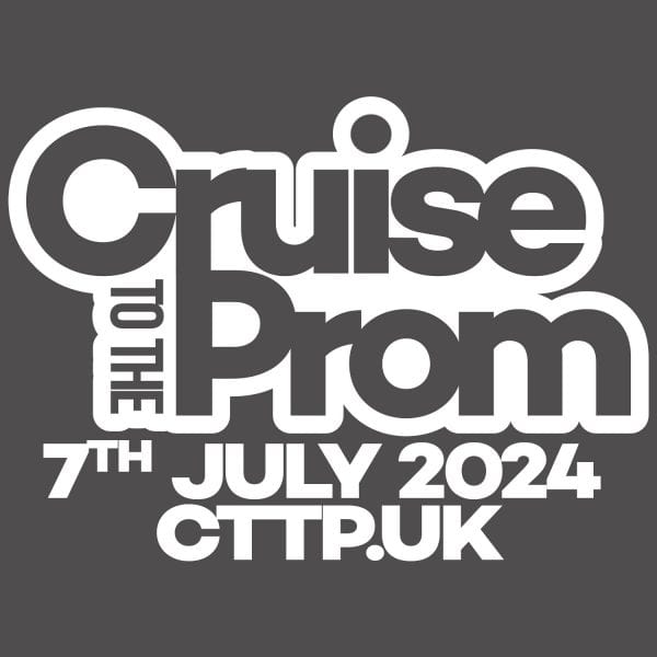 Cruise to the Prom 2024 Pre-Event Promo Sticker - White