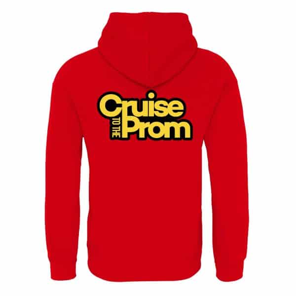 Cruise to the Prom Hoodie - Red Edition - Back