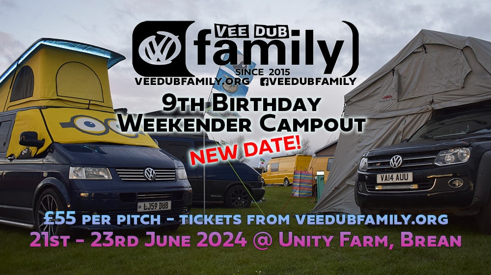 Vee Dub Family Birthday Weekender Camp Out 2024