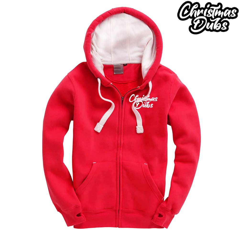 Christmas Dubs Ultra Premium Zipped Hoodie - Front
