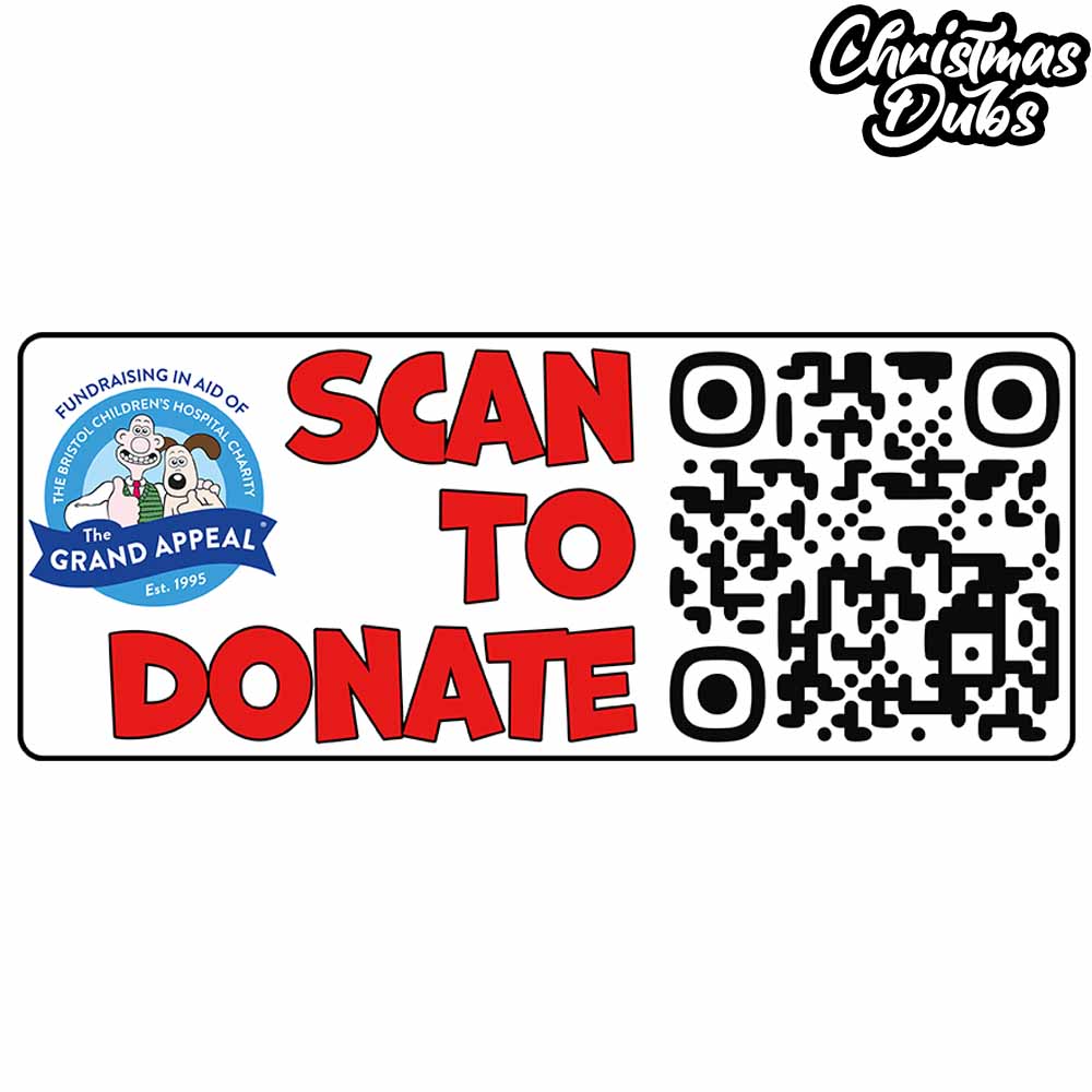 Christmas Dubs - Scan to Donate Sticker