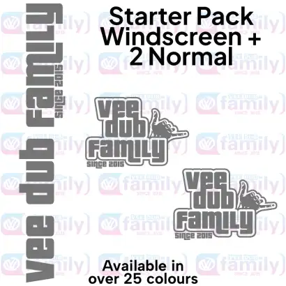 Vee Dub Family Sticker Starter Pack