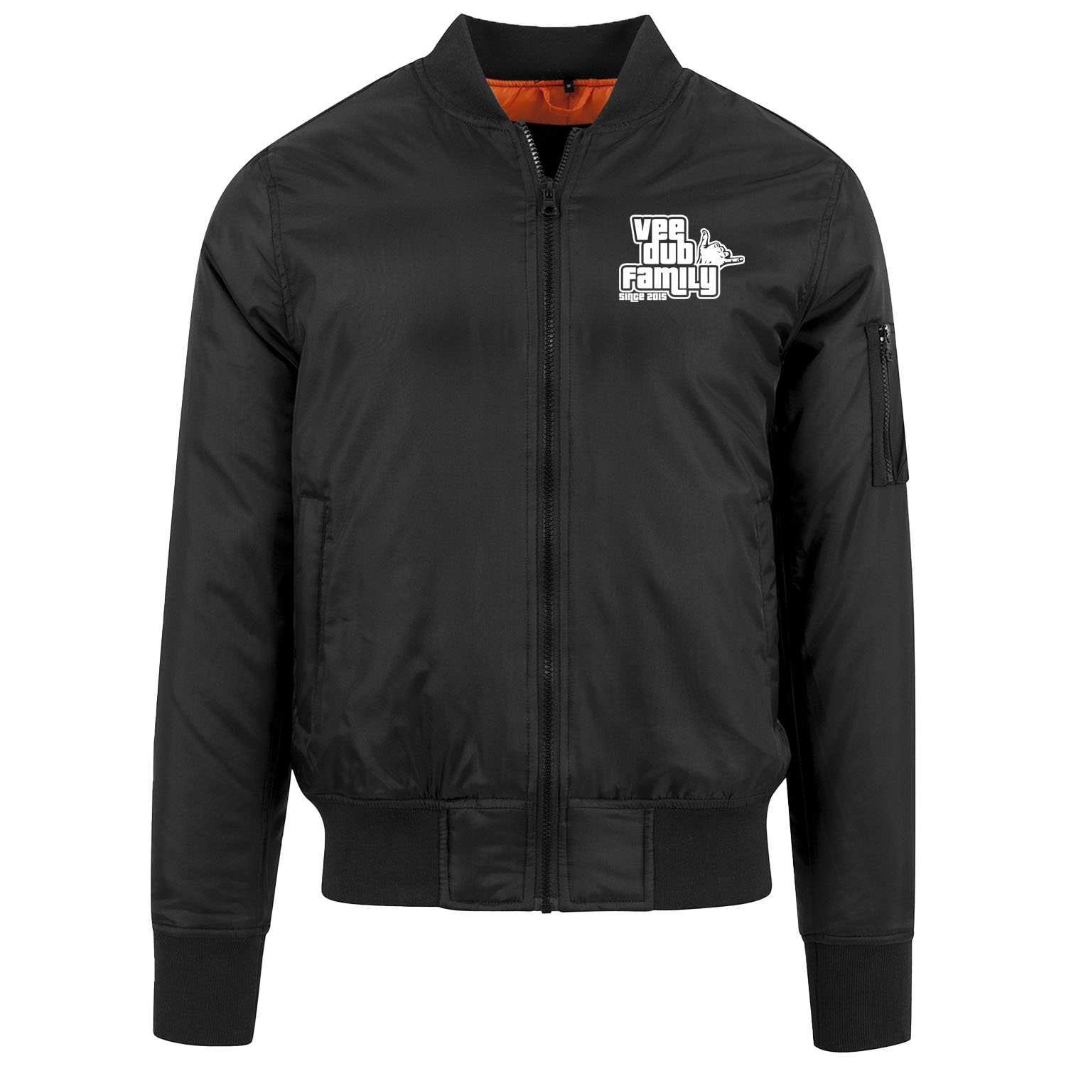 Classic bomber jacket in black with our GTA styled logo