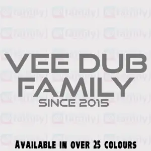 Vee Dub Family Dubwatch Logo Sticker