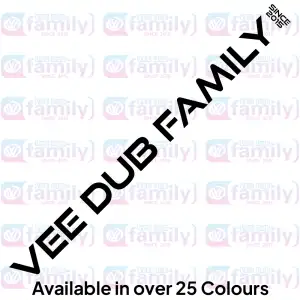 Vee Dub Family Dubwatch Logo Windscreen Sticker