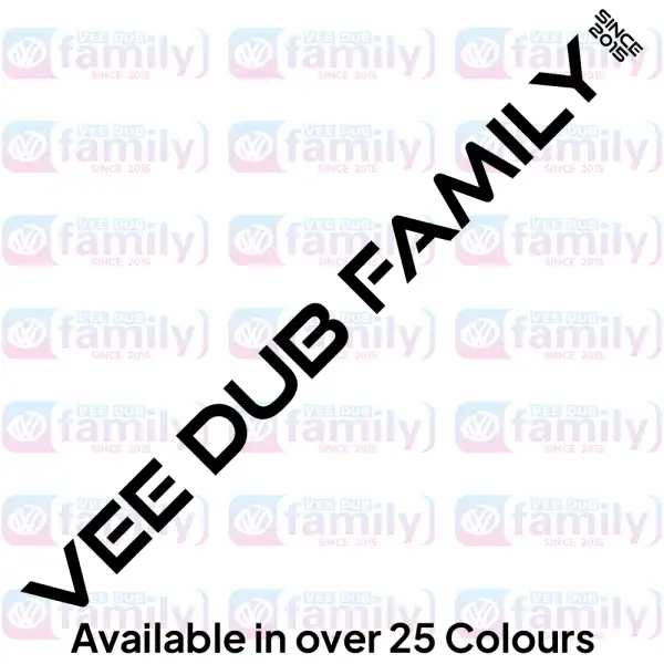 Vee Dub Family Dubwatch Logo Windscreen Sticker