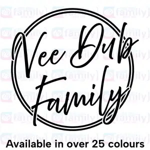 Vee Dub Family Cocktail Logo Sticker