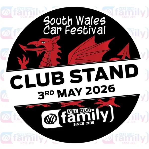 VDF South Wales Car Festival Club Stand 2026 Event Sticker