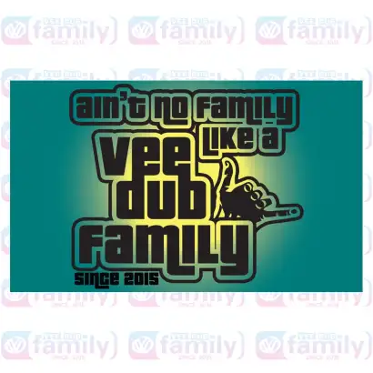 GTA Logo Flag - Aqua & Yellow