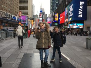 Twee spijbelaars in New York