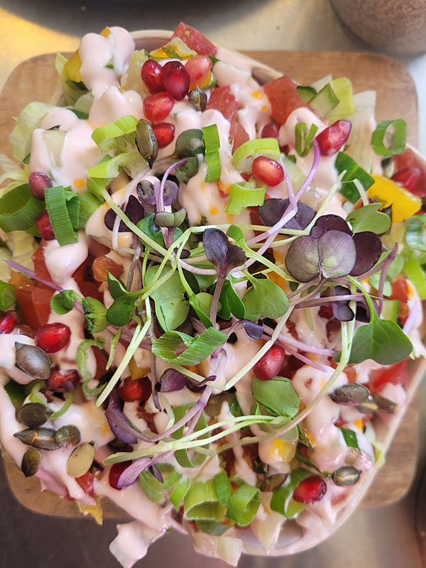 Vegan Kapsalon from above vegan kapsalon vegan dinner the Hague