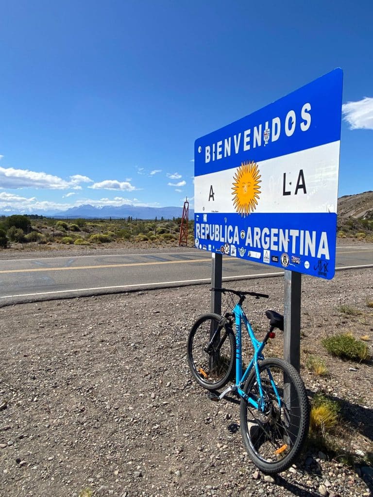 Grenze Chile-Argentinien mit dem Fahrrad