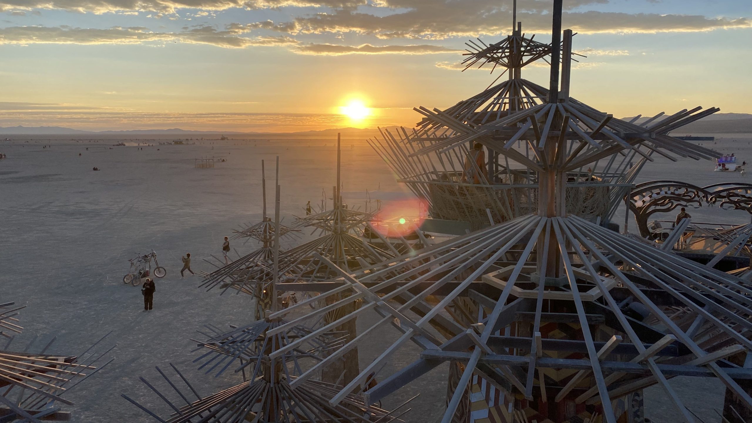 Sonnenuntergang auf dem Burning Man