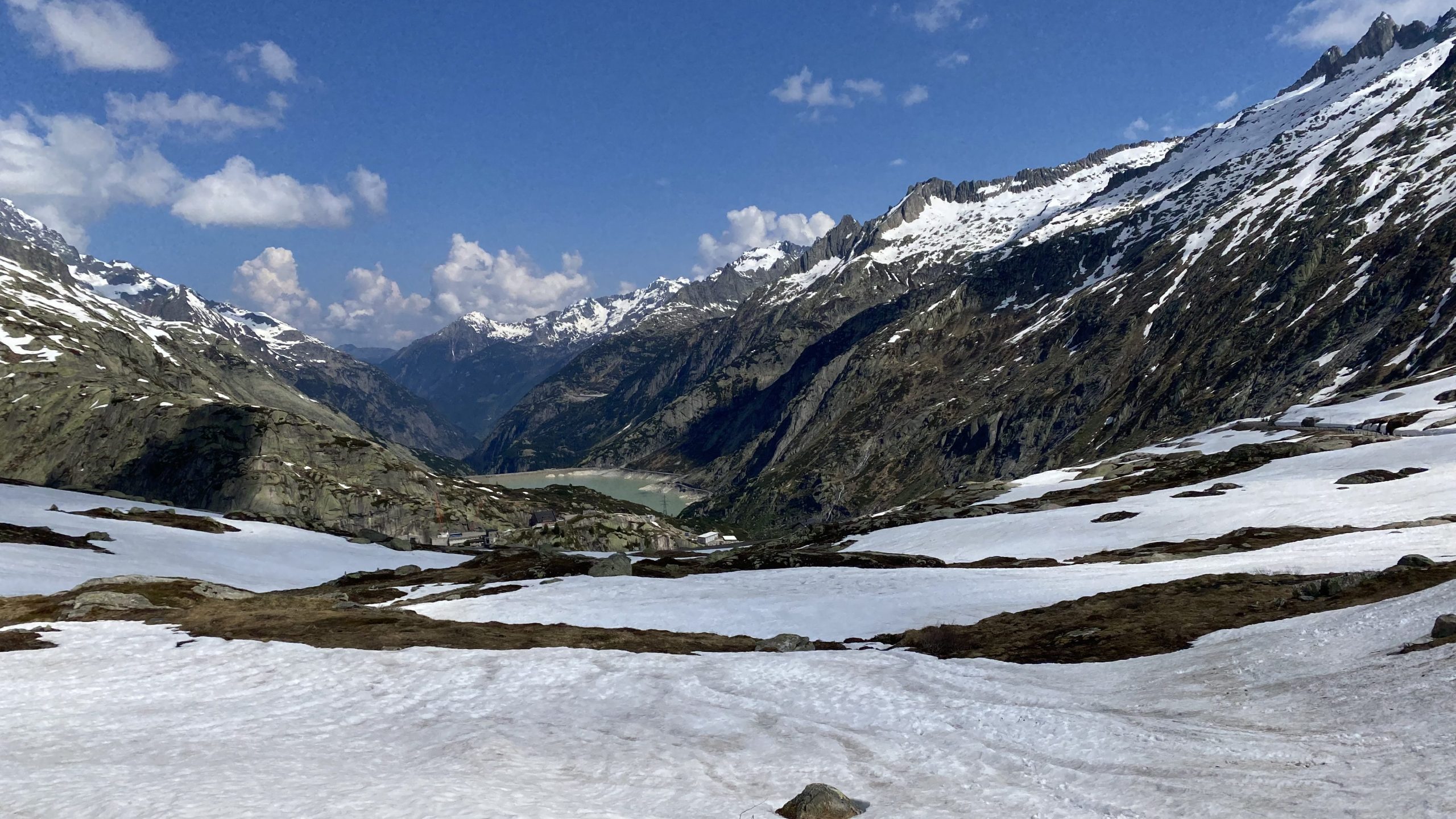 Grimselpass Schnee - Camping Schweiz