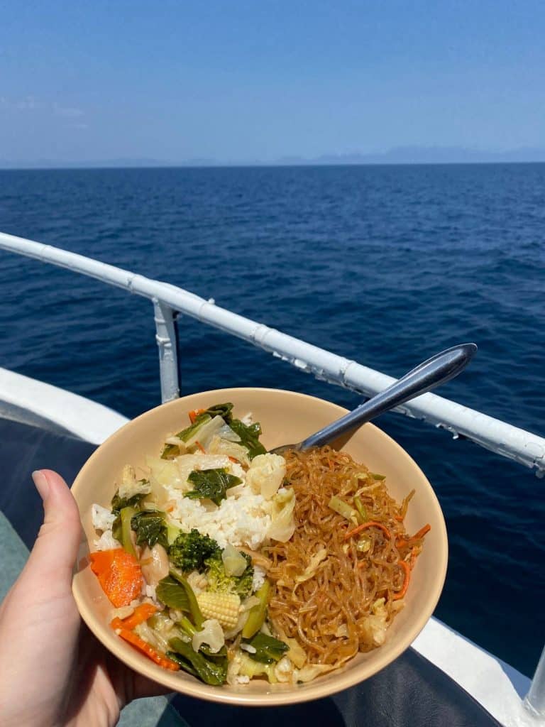 koh lanta tauchen - vegane optionen