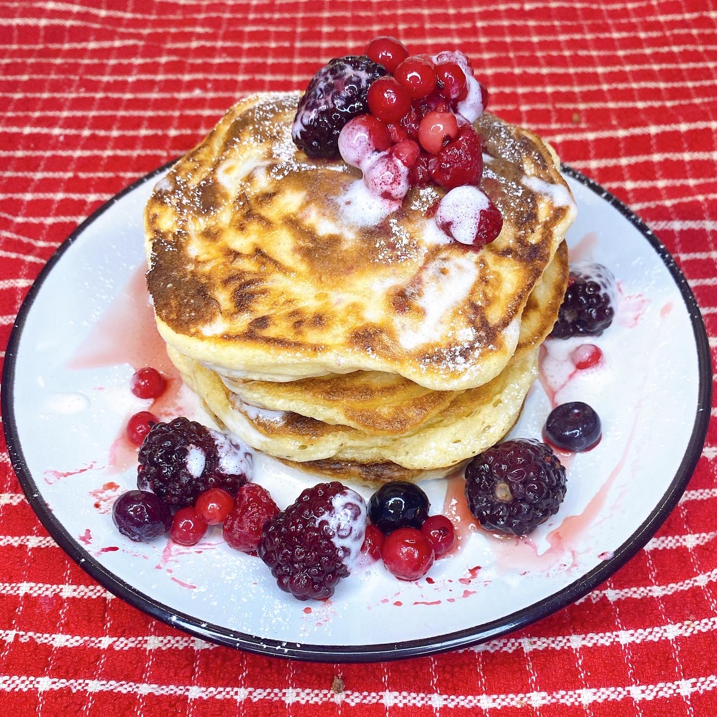 Pancake Stack with Berries