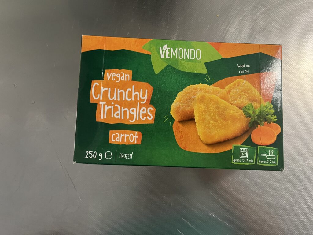 Vemondo Vegan Crunchy Triangles – veganska morotsbiffar