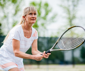 Kvindelig tennisspiller