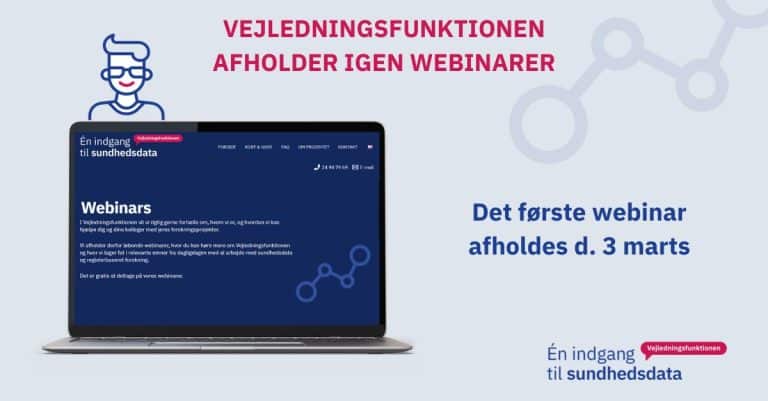 Vejledningsfunktionen holder webinarer igen