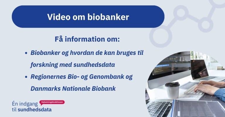 Video om biobanker på Vejledningsfunktionens hjemmeside