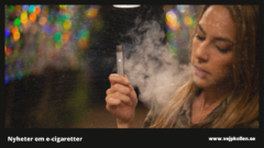 Illustrerer ung person med e-cigaret