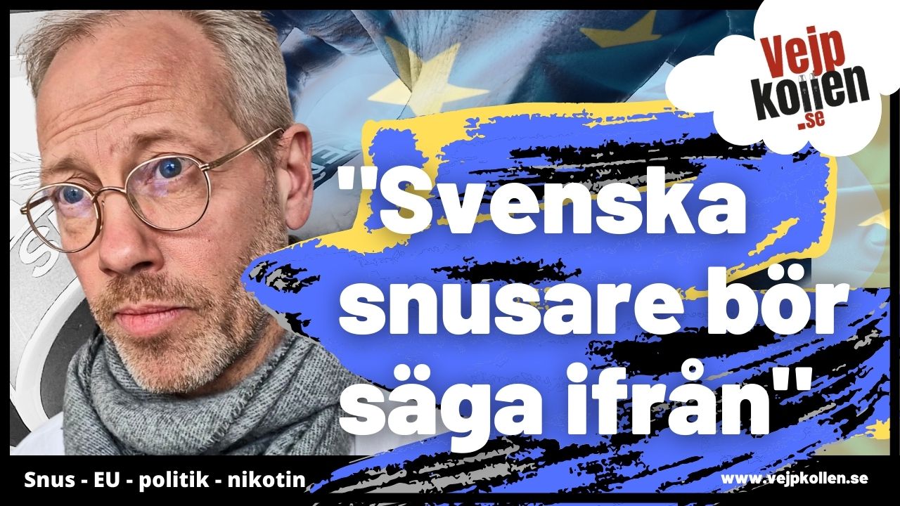 Markus Lindblad, Snusbolaget, calls on Swedish snus users to speak out against the EU