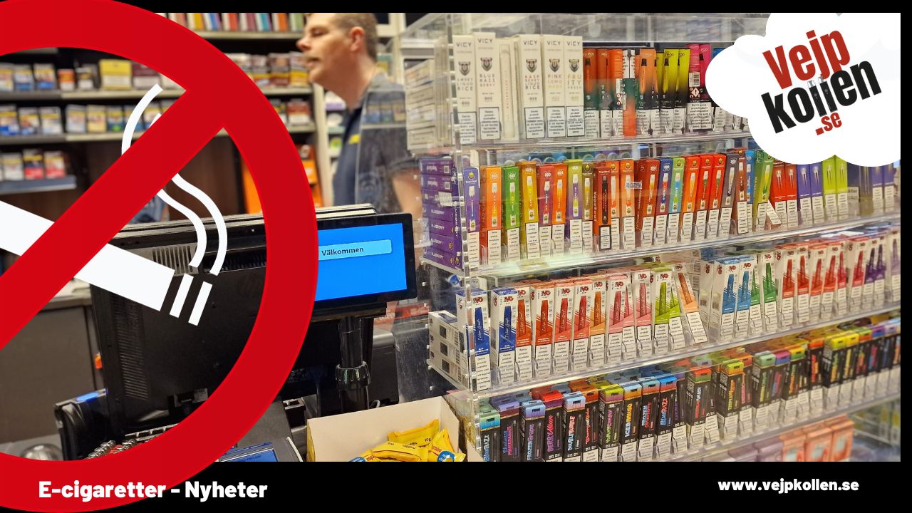 Det er ikke et ualmindeligt syn, at butikkerne har e-cigs i front - og nu falder salget af cigaretter til fordel for e-cigs. snus og nikotin pouches.