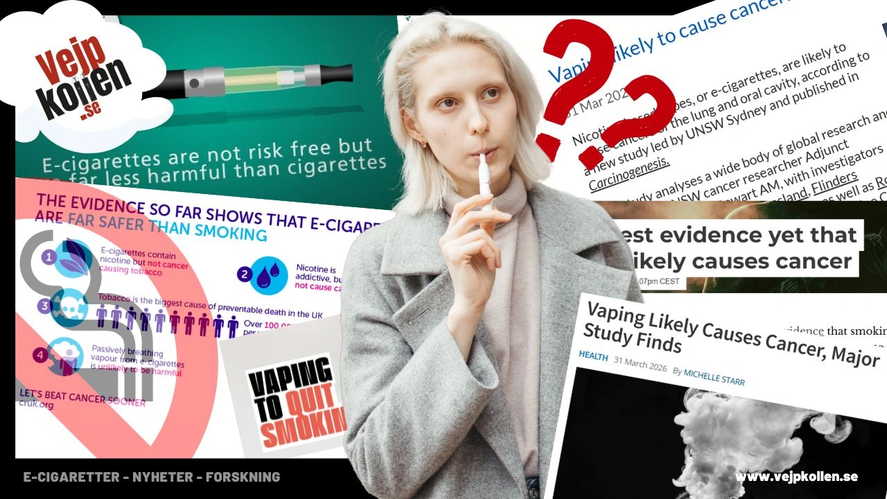 e cig tiede syöpä höyryttäminen vapes pelästyttää