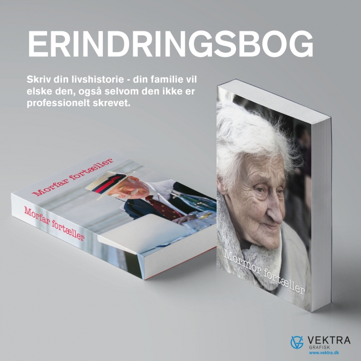 Erindringsbog - skriv din livshistorie - din familie vil elske den, også selvom den ikke er professionelt skrevet.