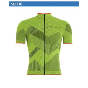 Maillot biotex soffio - Manga corta - Amarillo/verde