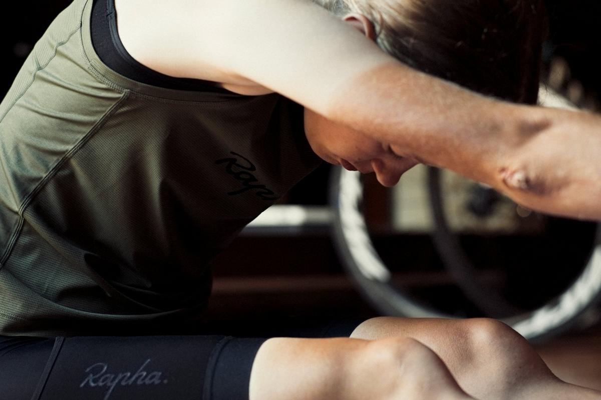 Rapha indoor cycling tank for women