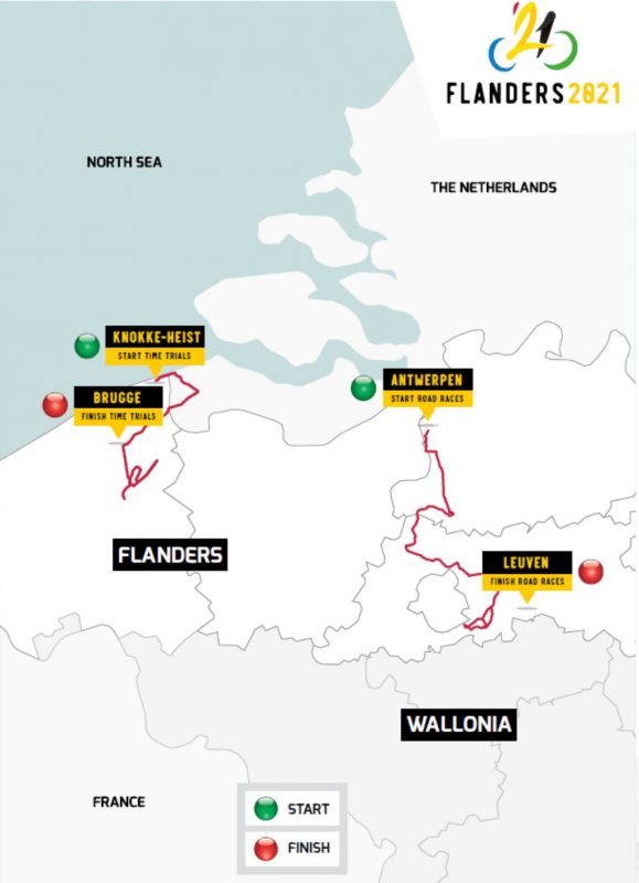 UCI Cycling World Championship 2021 Flanders races