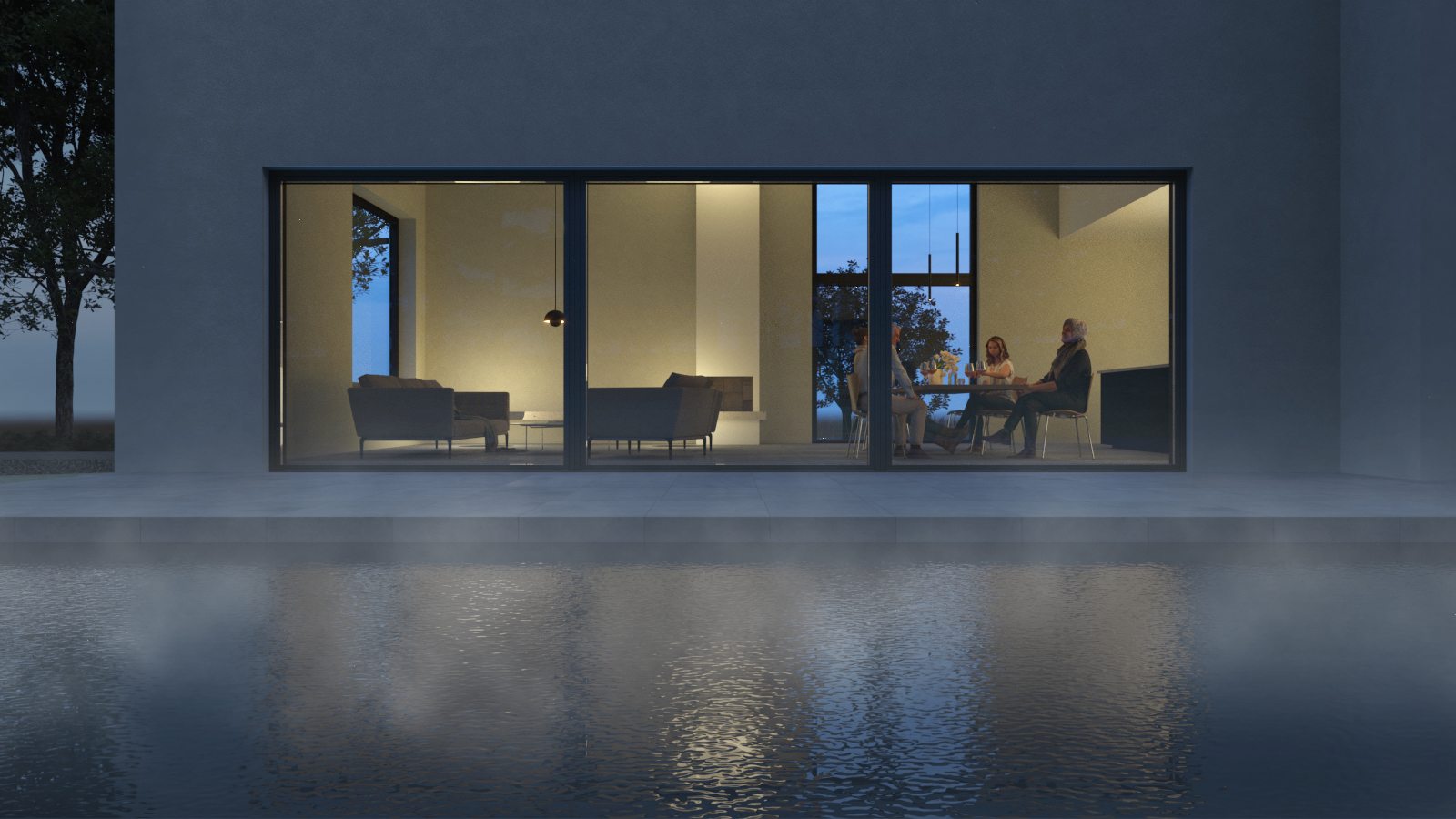 VEN arkitekter, modern villa med pool