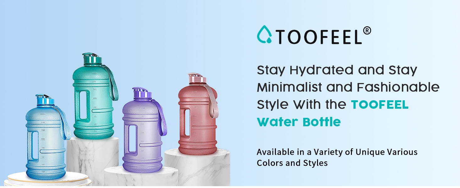 TOOFEEL half gallon water bottle