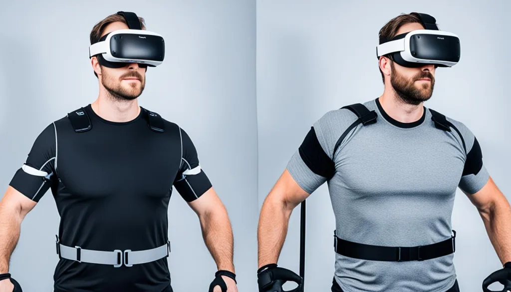 Comparison of VR Tactile Feedback Garments