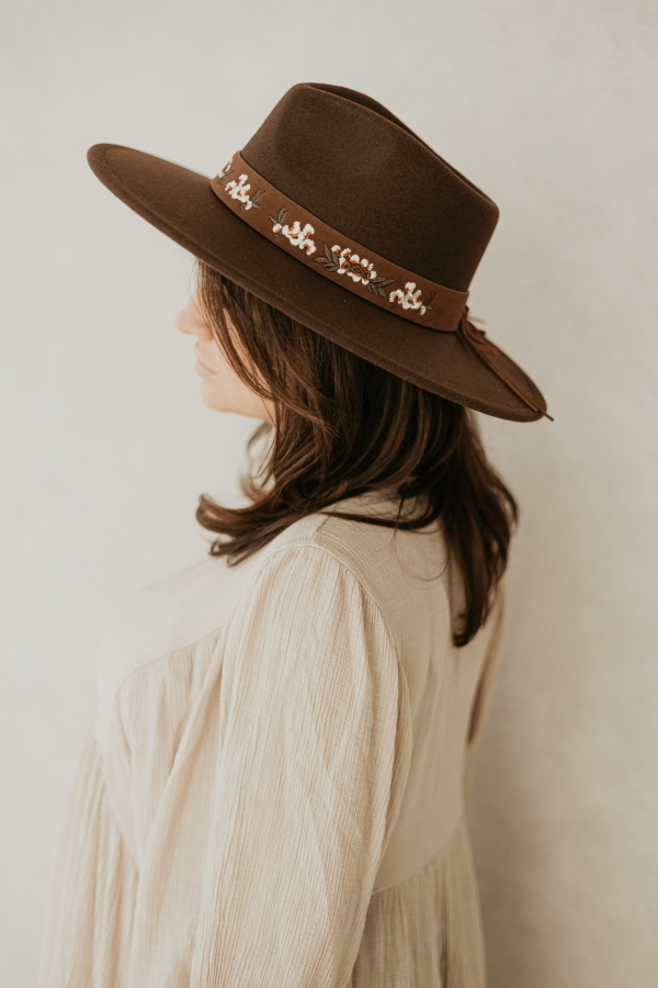 Flora Hat - Brown