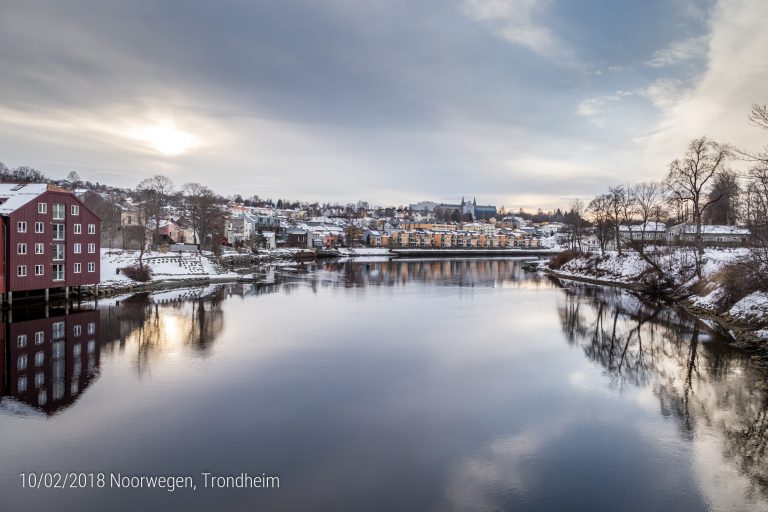 Trondheim - zicht vanop de 'Gamle Bybro'